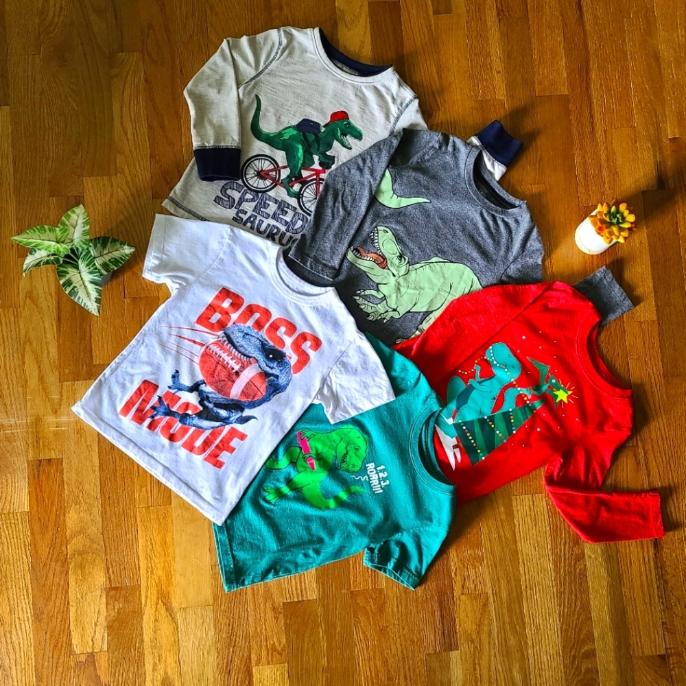 Jurassic-tastic Bundle of Boys Tops